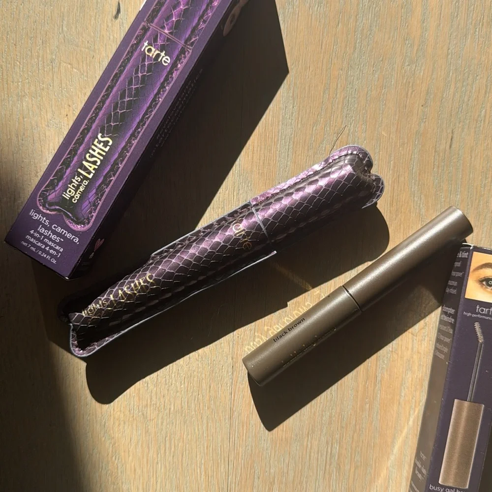 Tarte Lights, Camera, Lashes Mascara Black and Tarte tinted brow gel black brown - Picture 3 of 3
